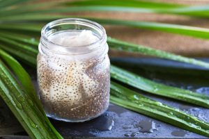 Chia-Kokosöl-Peeling