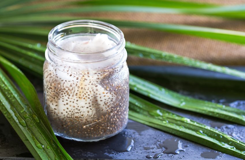 Chia-Kokosöl-Peeling