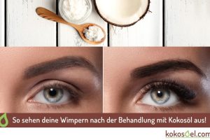 Kokosöl Wimpern