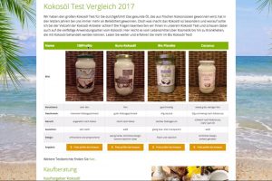 Kokosöl Test