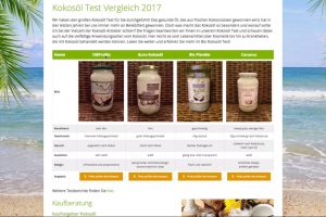 Kokosöl Test