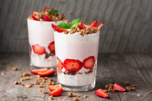 Erdbeer-Kokos-Dessert