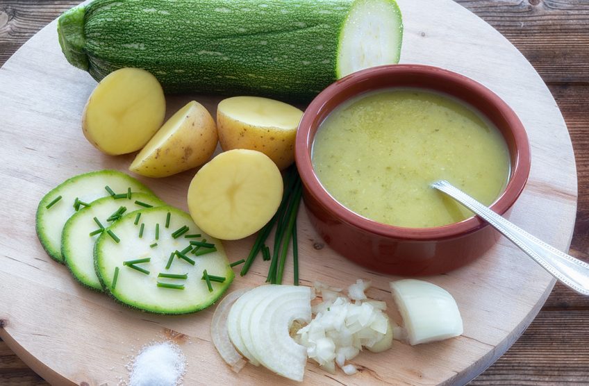 Zucchinisuppe mit Kokosmilch