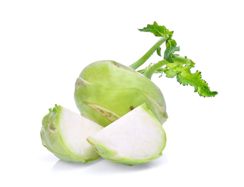 gesunder Kohlrabi