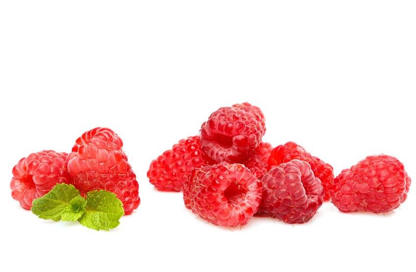 frische Himbeeren mit Kokosöl