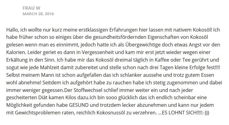 Kokosöl gegen Übergewicht