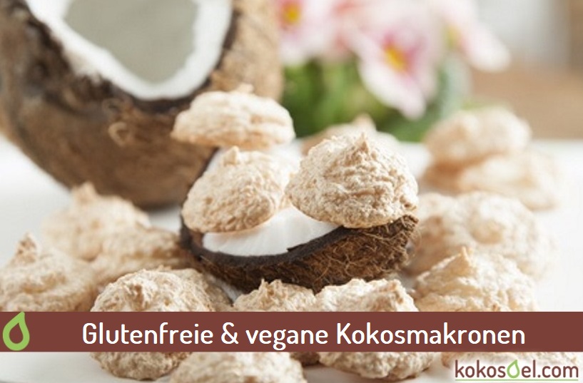 Glutenfreie vegane Kokosmakronen