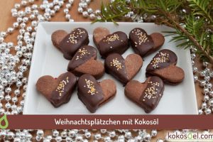 Weihnachtsplätzchen mit Kokosöl